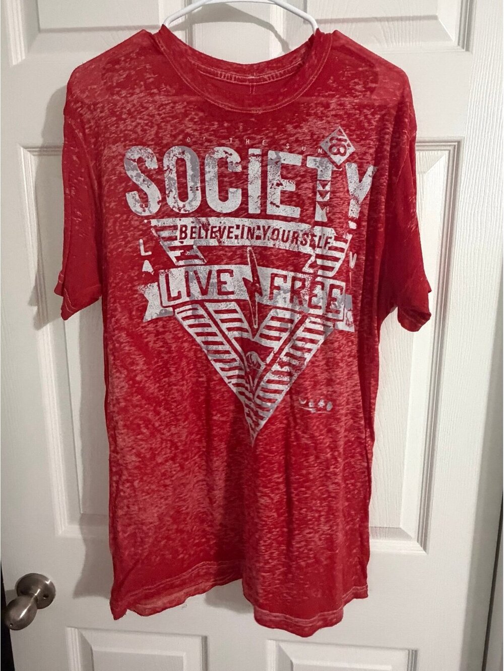 Men's Society Live Free Graphic T-Shirt size large
